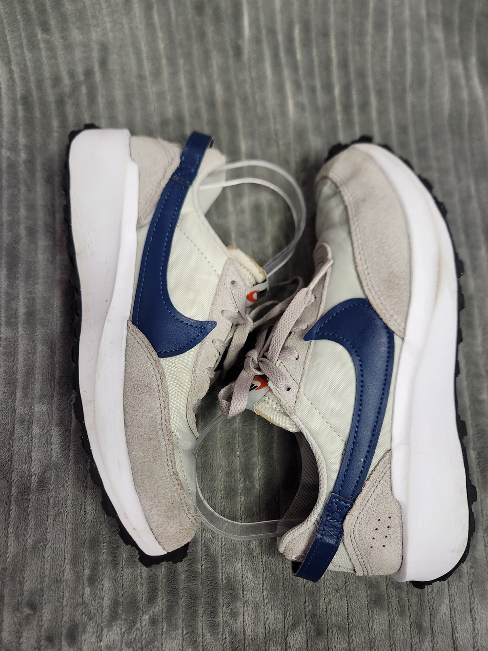 Nike Waffle Debut Size 6.5 Womens Lt. Silver Valerian Blue Shoes - Picture 6 of 13